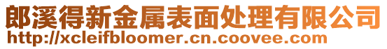 郎溪得新金屬表面處理有限公司