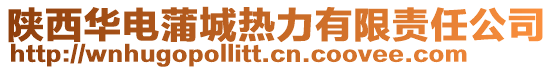 陜西華電蒲城熱力有限責(zé)任公司