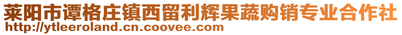 莱阳市谭格庄镇西留利辉果蔬购销专业合作社