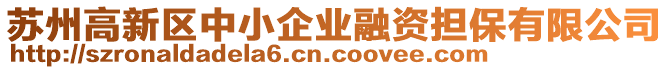 蘇州高新區(qū)中小企業(yè)融資擔(dān)保有限公司