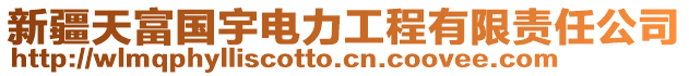 新疆天富國(guó)宇電力工程有限責(zé)任公司