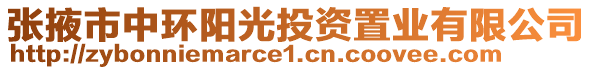 張掖市中環(huán)陽(yáng)光投資置業(yè)有限公司