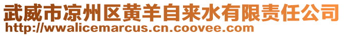 武威市凉州区黄羊自来水有限责任公司