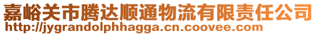 嘉峪關(guān)市騰達順通物流有限責(zé)任公司