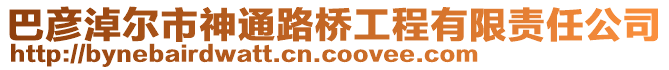 巴彥淖爾市神通路橋工程有限責(zé)任公司