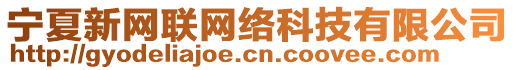 寧夏新網(wǎng)聯(lián)網(wǎng)絡(luò)科技有限公司