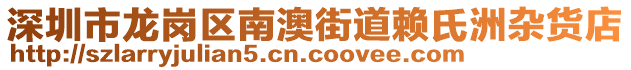 深圳市龙岗区南澳街道赖氏洲杂货店