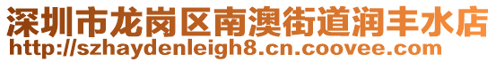 深圳市龙岗区南澳街道润丰水店