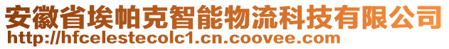 安徽省埃帕克智能物流科技有限公司