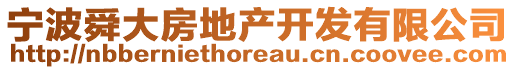 寧波舜大房地產(chǎn)開發(fā)有限公司