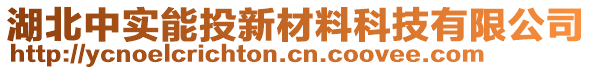 湖北中實(shí)能投新材料科技有限公司