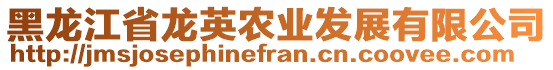 黑龍江省龍英農(nóng)業(yè)發(fā)展有限公司