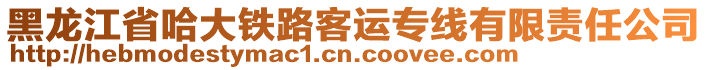 黑龙江省哈大铁路客运专线有限责任公司