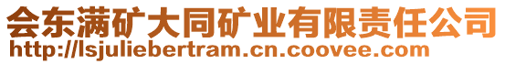 會(huì)東滿礦大同礦業(yè)有限責(zé)任公司