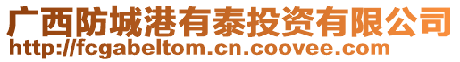 廣西防城港有泰投資有限公司