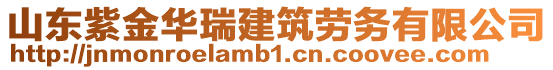 山東紫金華瑞建筑勞務(wù)有限公司