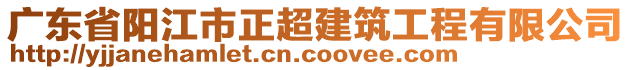 廣東省陽江市正超建筑工程有限公司