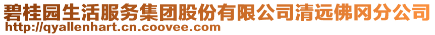 碧桂园生活服务集团股份有限公司清远佛冈分公司