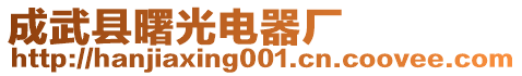 山東省成武縣曙光電器廠